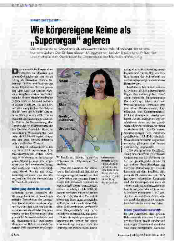 Vorschauseite 1: Wie körpereigene Keime als „Superorgan agieren