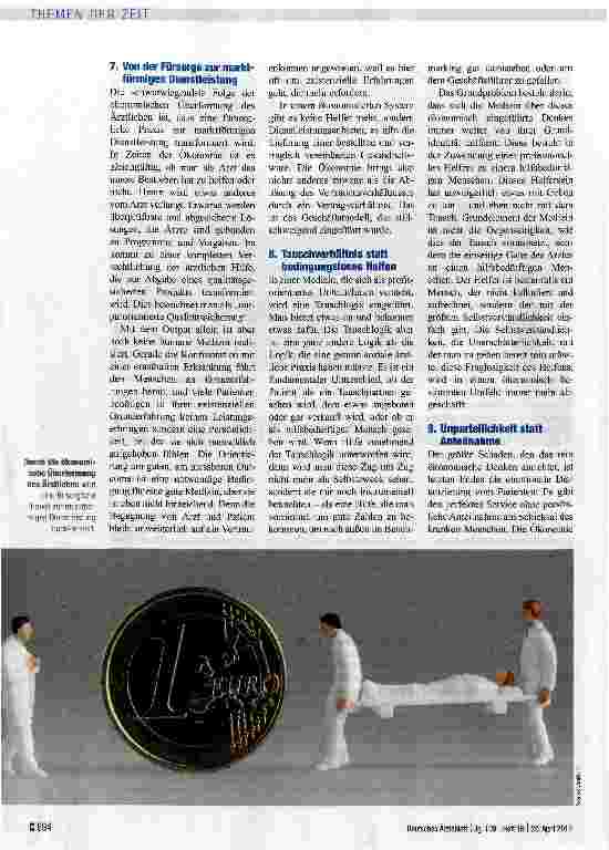 Vorschauseite 3: Ärztliche Hilfe als Geschäftsmodell?