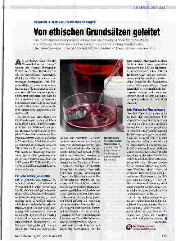 Vorschauseite 1: Von ethischen Grundsätzen geleitet