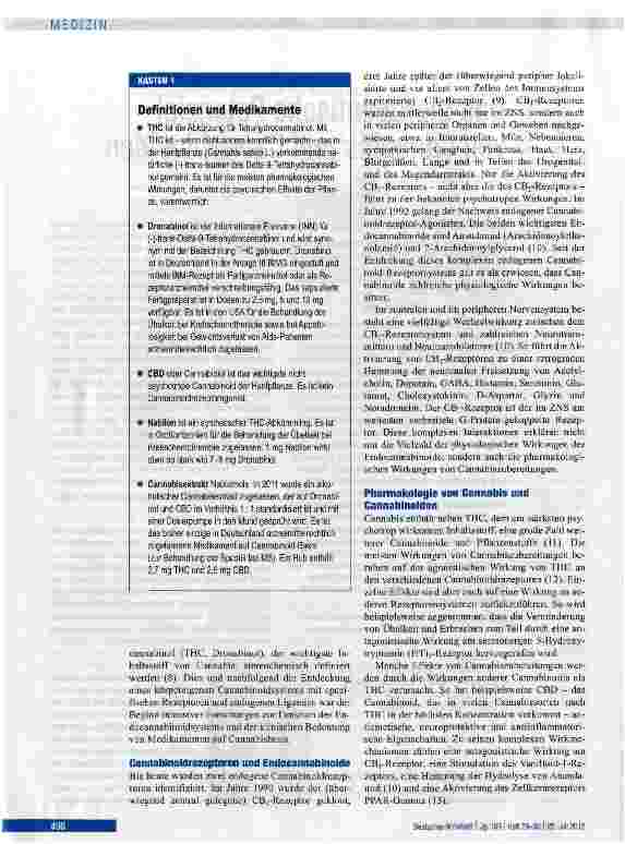 Vorschauseite 2: Das therapeutische Potenzial von Cannabis und Cannabinoiden