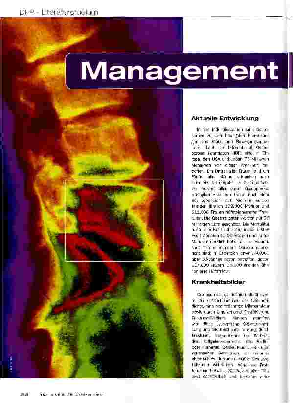 Vorschauseite 1: Management der Osteoporose
