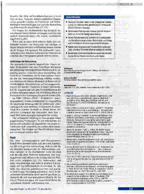 Vorschauseite 6: Leistungsansprüche von chronisch Kranken Multimorbiden und Häufignutzern