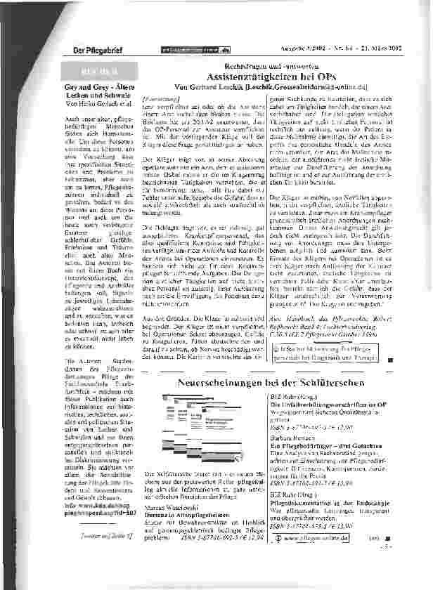 Vorschauseite 2: Assistenztätigkeiten bei OPs