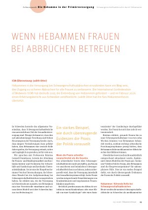 Vorschauseite 2: Wenn Hebammen Frauen bei Abbrüchen betreuen