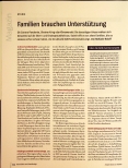 Vorschauseite 1: Familien brauchen Unterstützung