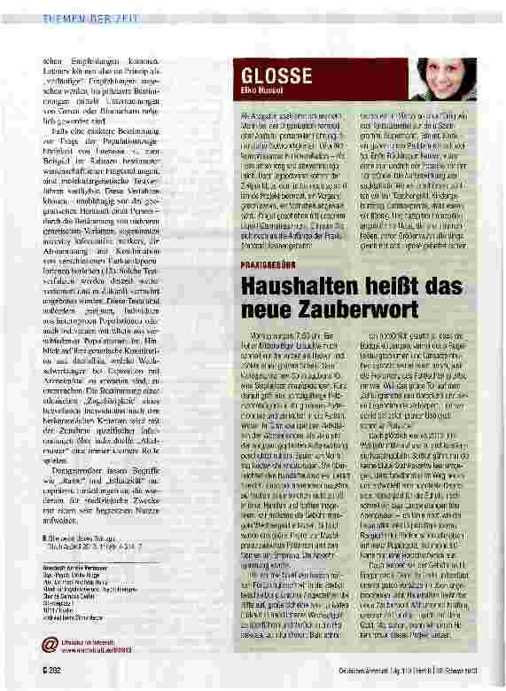 Vorschauseite 4: Haben die Ostfriesen andere Gene?