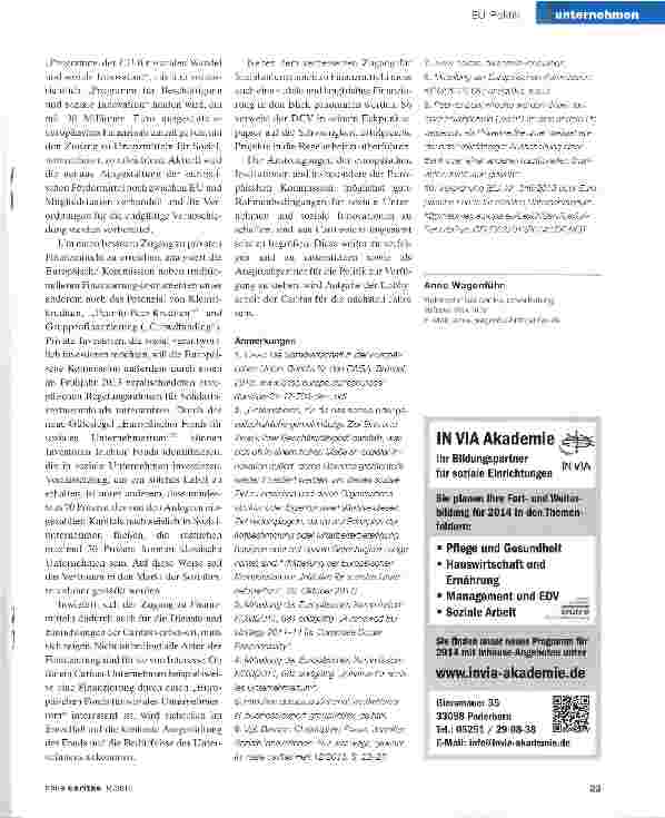 Vorschauseite 3: EU will Sozialunternehmen stärker unterstützen