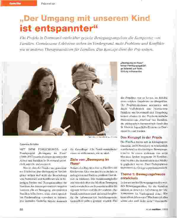 Vorschauseite 1: „Der Umgang mit unserem Kind ist entspannter