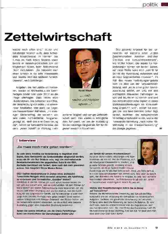 Vorschauseite 2: Mehr Medizin, weniger Zettelwirtschaft