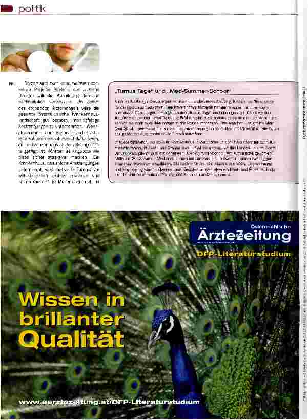 Vorschauseite 3: Mehr Medizin, weniger Zettelwirtschaft