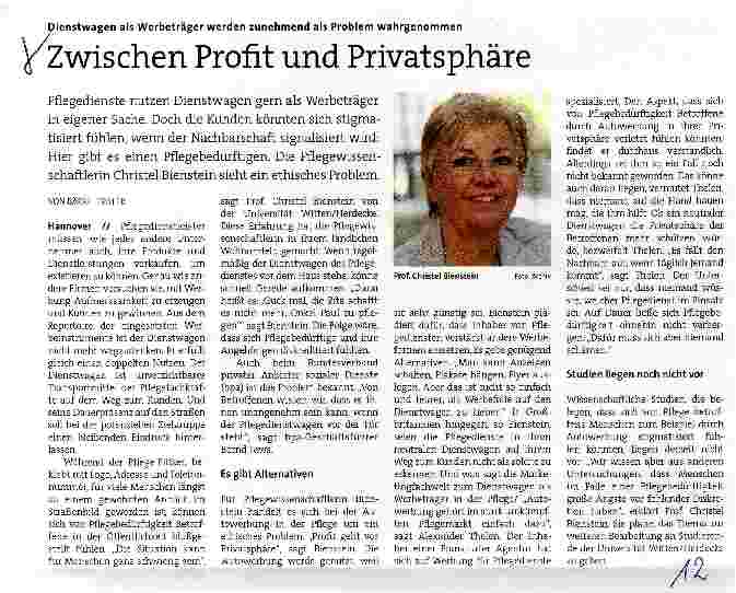 Vorschauseite 1: Zwischen Profit und Privatsphäre