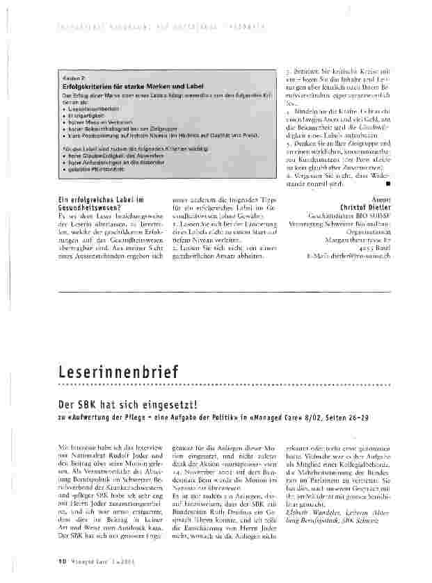 Vorschauseite 3: Lernen vom Beispiel des Knospe-Labels?