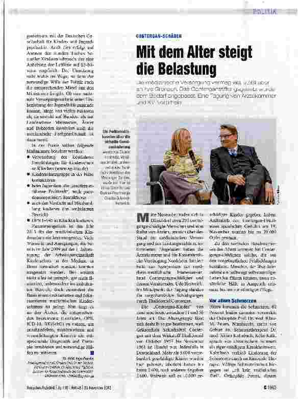 Vorschauseite 1: Mit dem Alter steigt die Belastung
