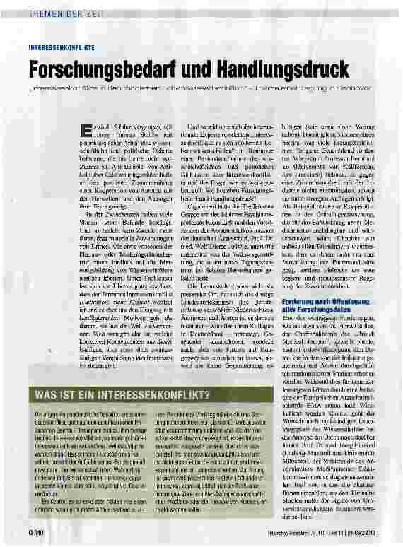 Vorschauseite 1: Forschungsbedarf und Handlungsdruck