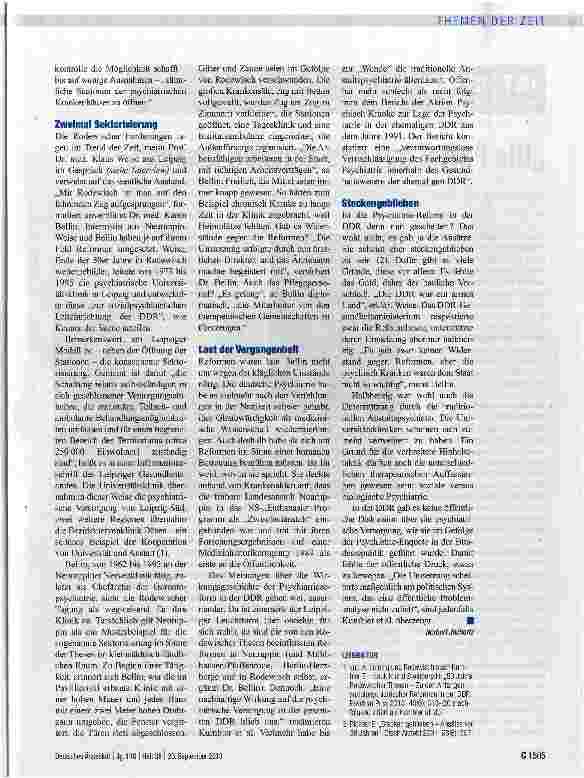 Vorschauseite 2: Die unvollendete Reform