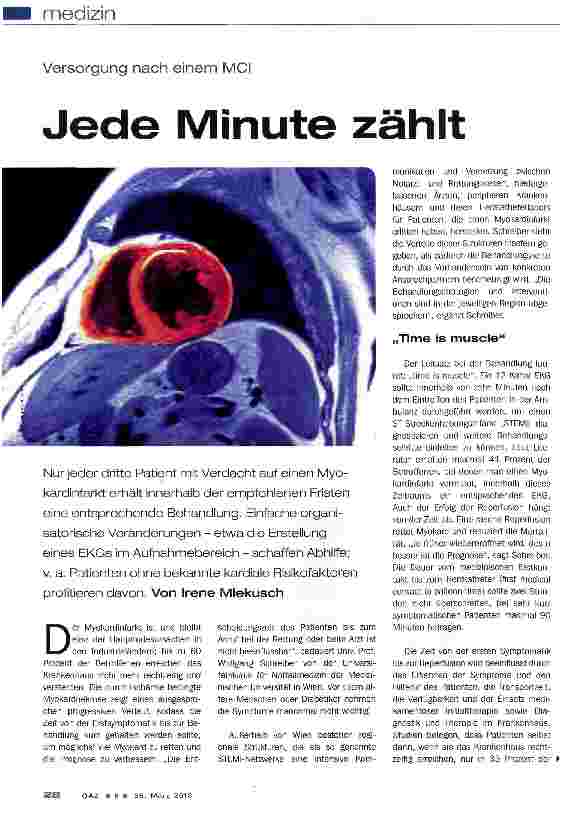 Vorschauseite 1: Jede Minute zählt