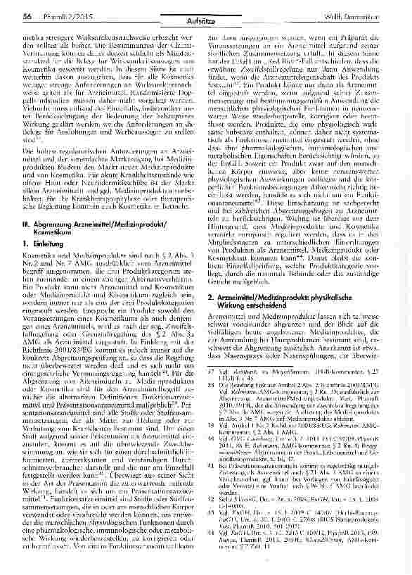 Vorschauseite 5: Dermatikum, Medizinprodukt oder Kosmetikum?