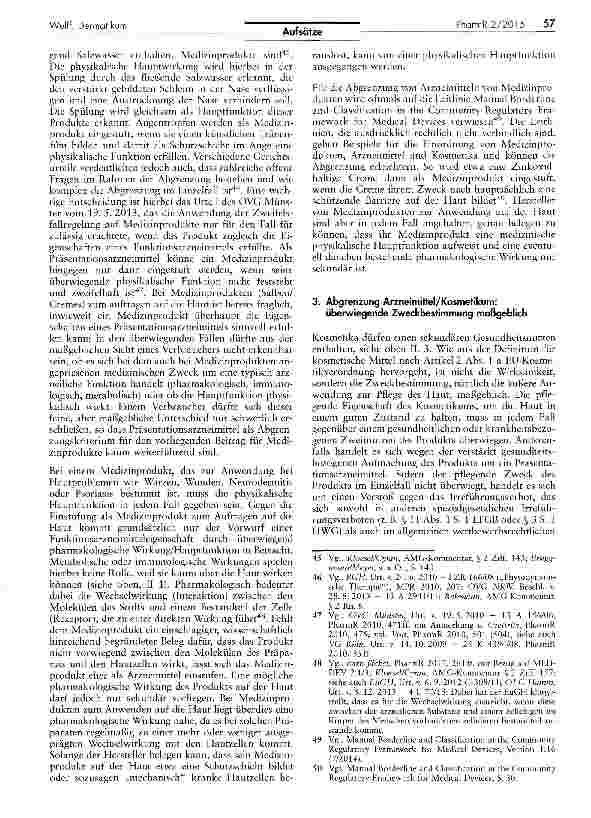 Vorschauseite 6: Dermatikum, Medizinprodukt oder Kosmetikum?