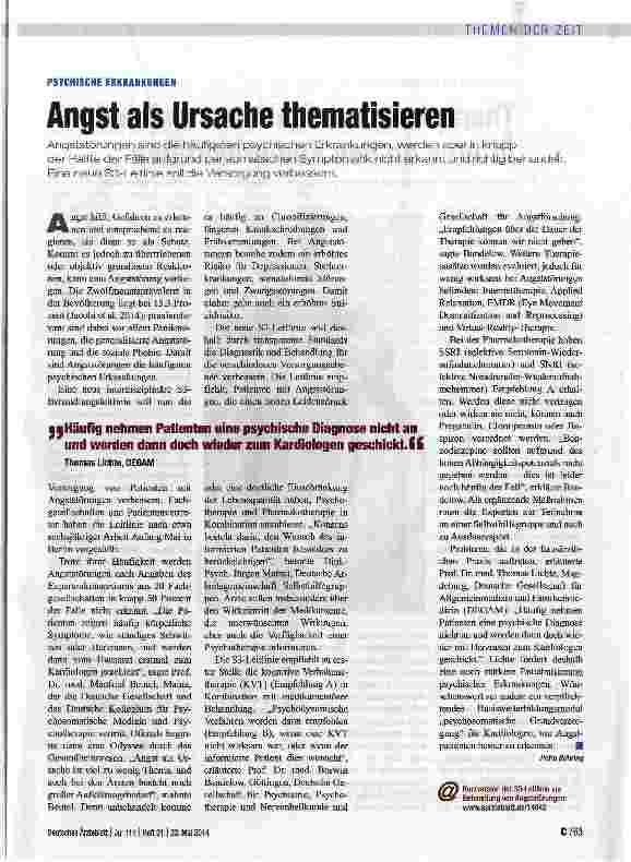 Vorschauseite 1: Angst als Ursache thematisieren