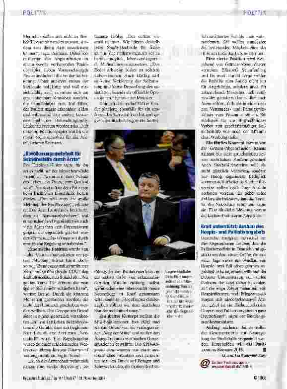 Vorschauseite 2: Fünf Positionen zeichnen sich ab