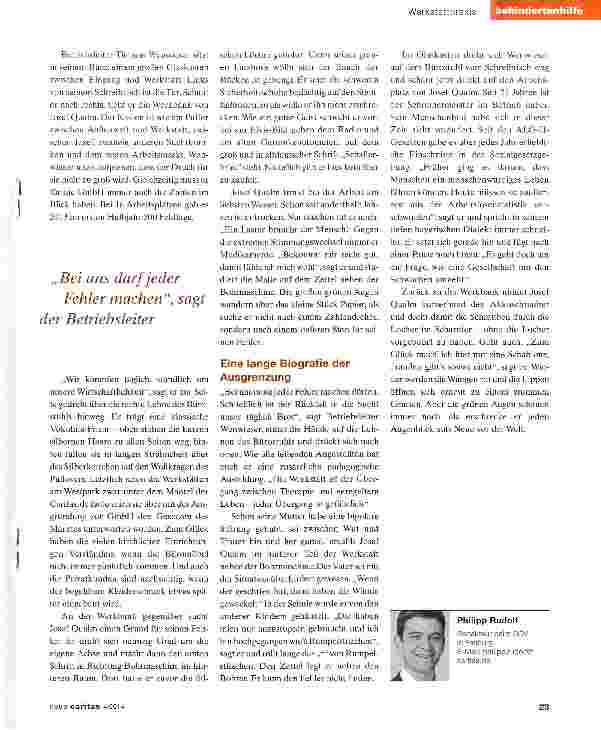 Vorschauseite 2: In die Welt da draußen
