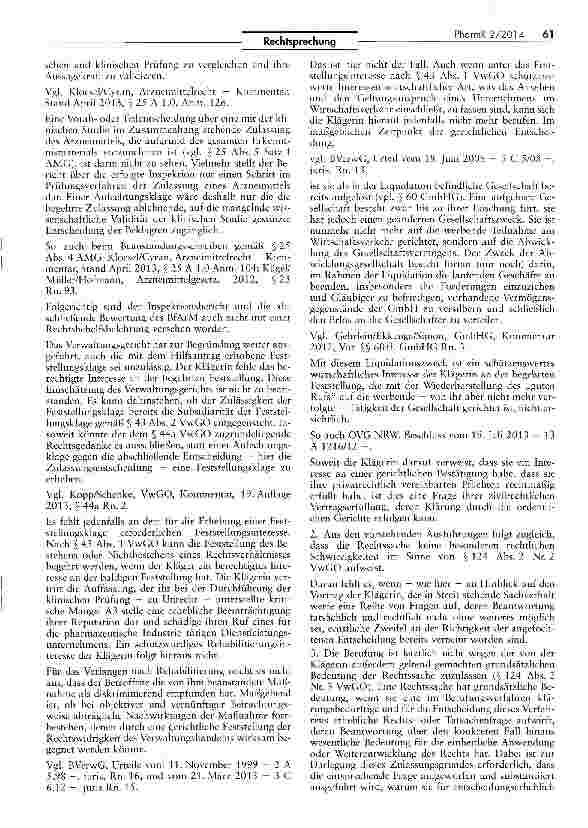 Vorschauseite 3: Bericht über eine zulassungsbezogene Inspektion des BfArM gemäß § 25 Abs. 5 AMGAMG § 25 V S. 3, 4