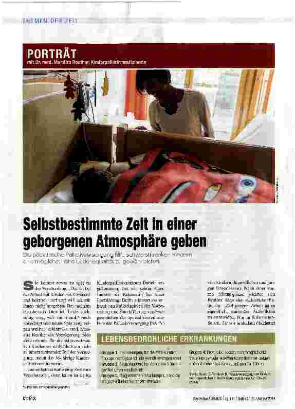 Vorschauseite 1: Selbstbestimmte Zeit in einer geborgenen Atmosphäre geben