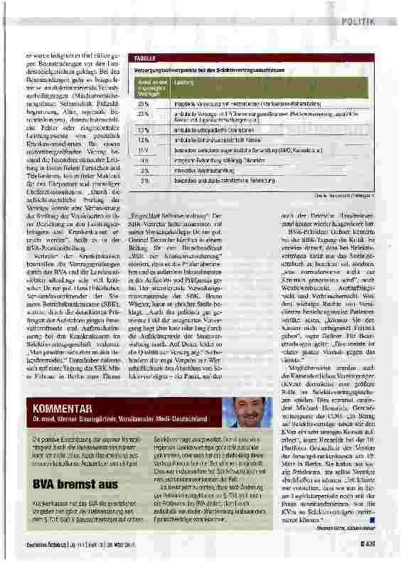 Vorschauseite 2: Nüchterne Bilanz zum Vertragsgeschehen