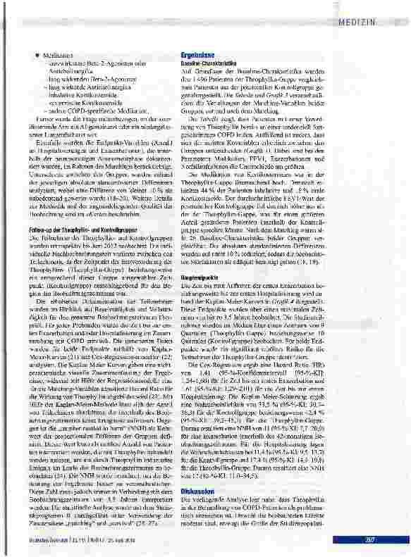Vorschauseite 5: Effekt von Theophyllin auf Hospitalisierung und Exazerbationen bei Patienten mit COPD