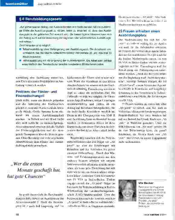 Vorschauseite 3: „Ab jetzt! - Teilzeitausbildung für Alleinerziehende