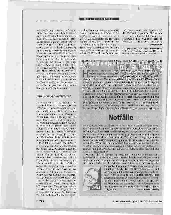 Vorschauseite 2: HIV-Infektion. Frauenspezifische Aspekte sind unterrepräsentiert
