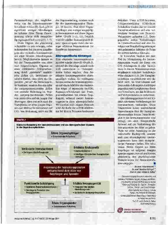 Vorschauseite 2: Altersadaptierte Immunsuppression