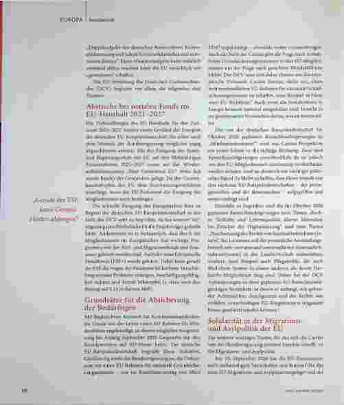 Vorschauseite 4: Soziale Anliegen der deutschen EU-Ratspräsidentschaft
