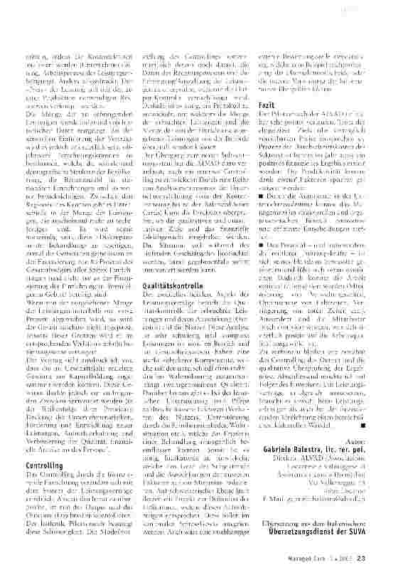 Vorschauseite 2: Leistungsvertrag Staat - Spitex: «ein kultureller Wandel»