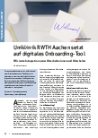 Vorschauseite 1: Uniklinik RWTH Aachen setzt auf digitales Onboarding-Tool. Effiziente Integration neuer Mitarbeiterinnen und Mitarbeiter.