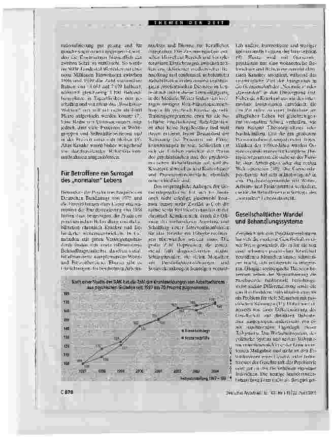 Vorschauseite 2: Integration psychisch KrankerZiel ist Teilnahme am wirklichen Leben