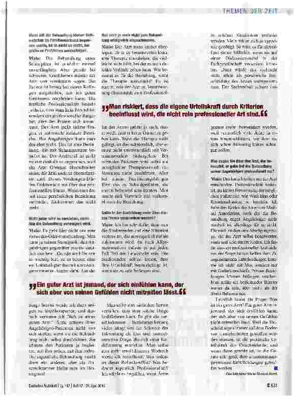 Vorschauseite 4: Wenn die Familie Patient ist