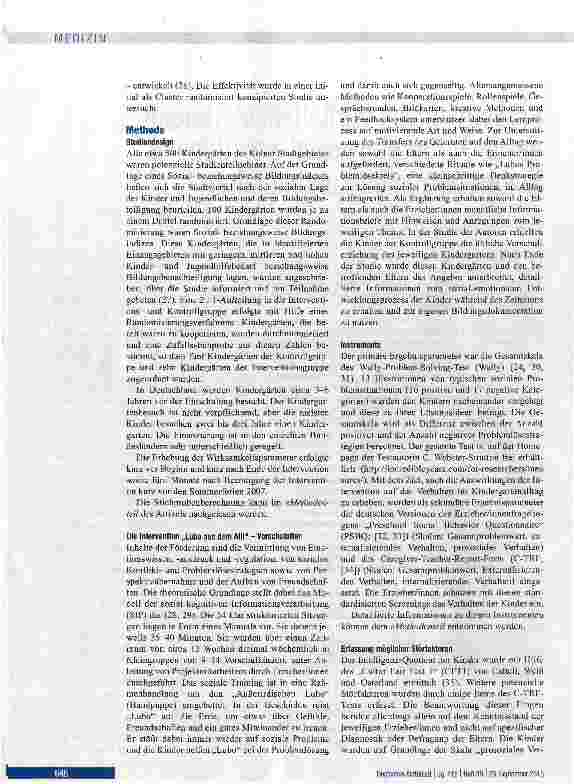Vorschauseite 2: Präventjon von Verhaltensstörungen durch Förderung sozial-emotionaler Kompetenzen im Vorschulalter