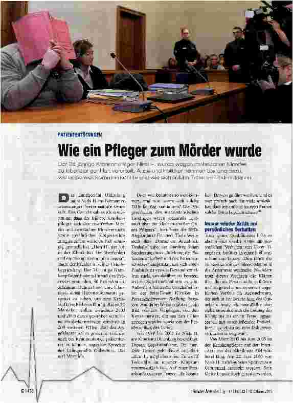Vorschauseite 1: Wie ein Pfleger zum Mörder wurde