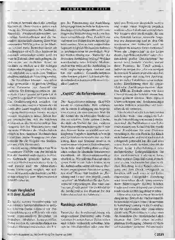 Vorschauseite 2: Kritische Bewertung der Reform braucht Zeit