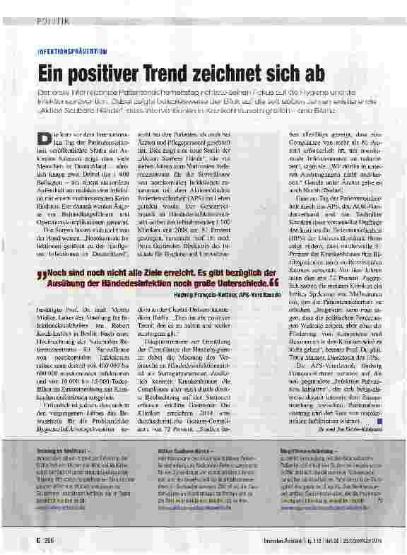 Vorschauseite 1: Ein positiver Trend zeichnet sich ab