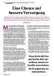 Vorschauseite 1: Eine Chance auf bessere Versorgung