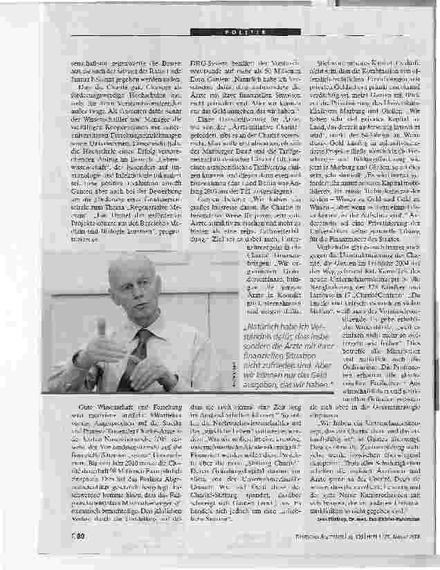 Vorschauseite 3: Prof. Dr. med. Detlev GantenIch erwarte einen erheblichen Aufschwung