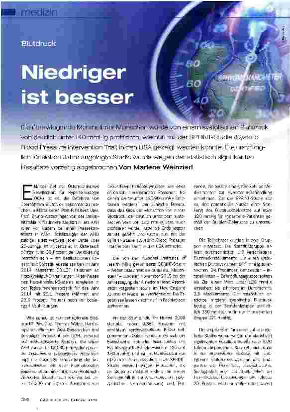 Vorschauseite 1: Niedriger ist besser