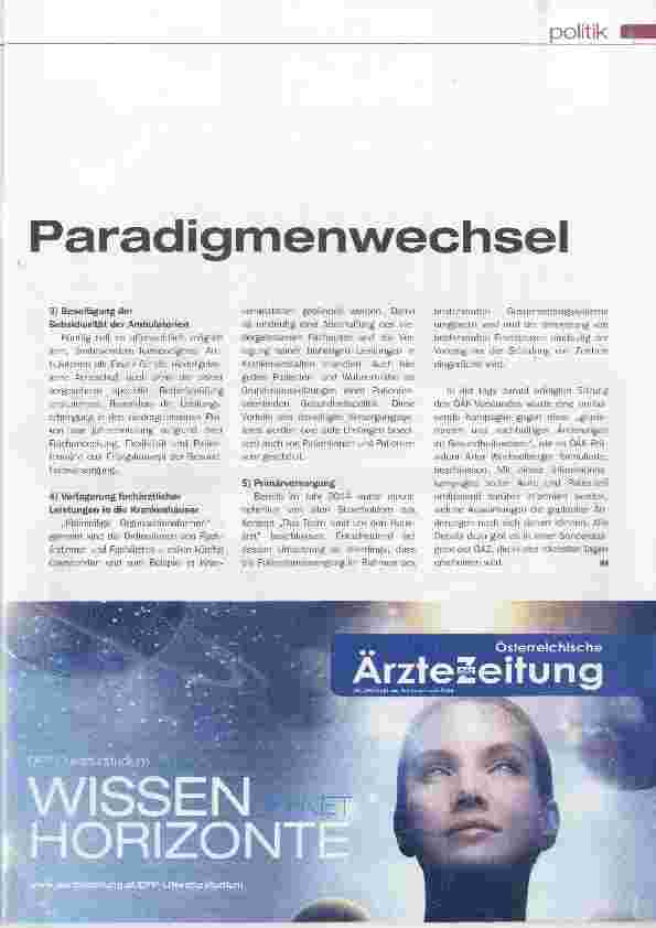 Vorschauseite 2: Offensive gegen den Paradigmenwechsel
