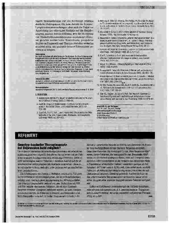Vorschauseite 6: Umsetzung von Leitlinien bei seltenen Erkrankungen am Beispiel des Merkelzellkarzinoms
