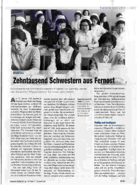 Vorschauseite 1: Zehntausend Schwestern aus Fernost