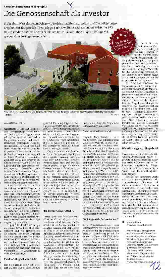 Vorschauseite 1: Die Genossenschaft als Investor