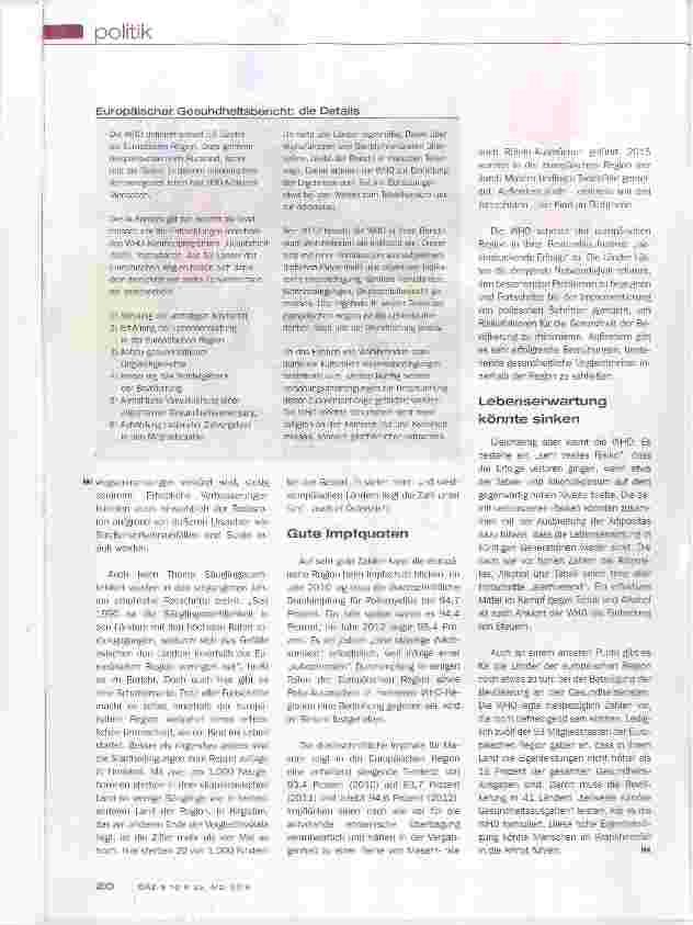 Vorschauseite 2: Alarmierende Zahlen