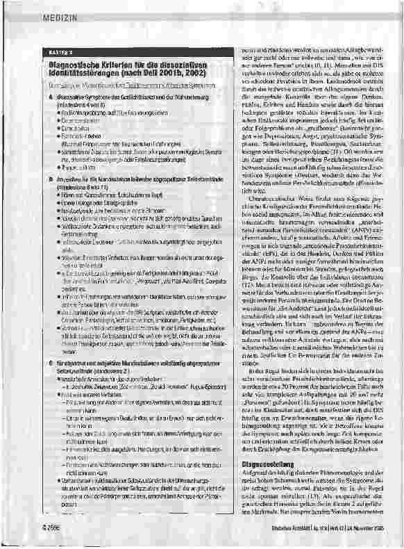 Vorschauseite 3: Die dissoziative Identitätsstörung häufig fehldiagnostiziert